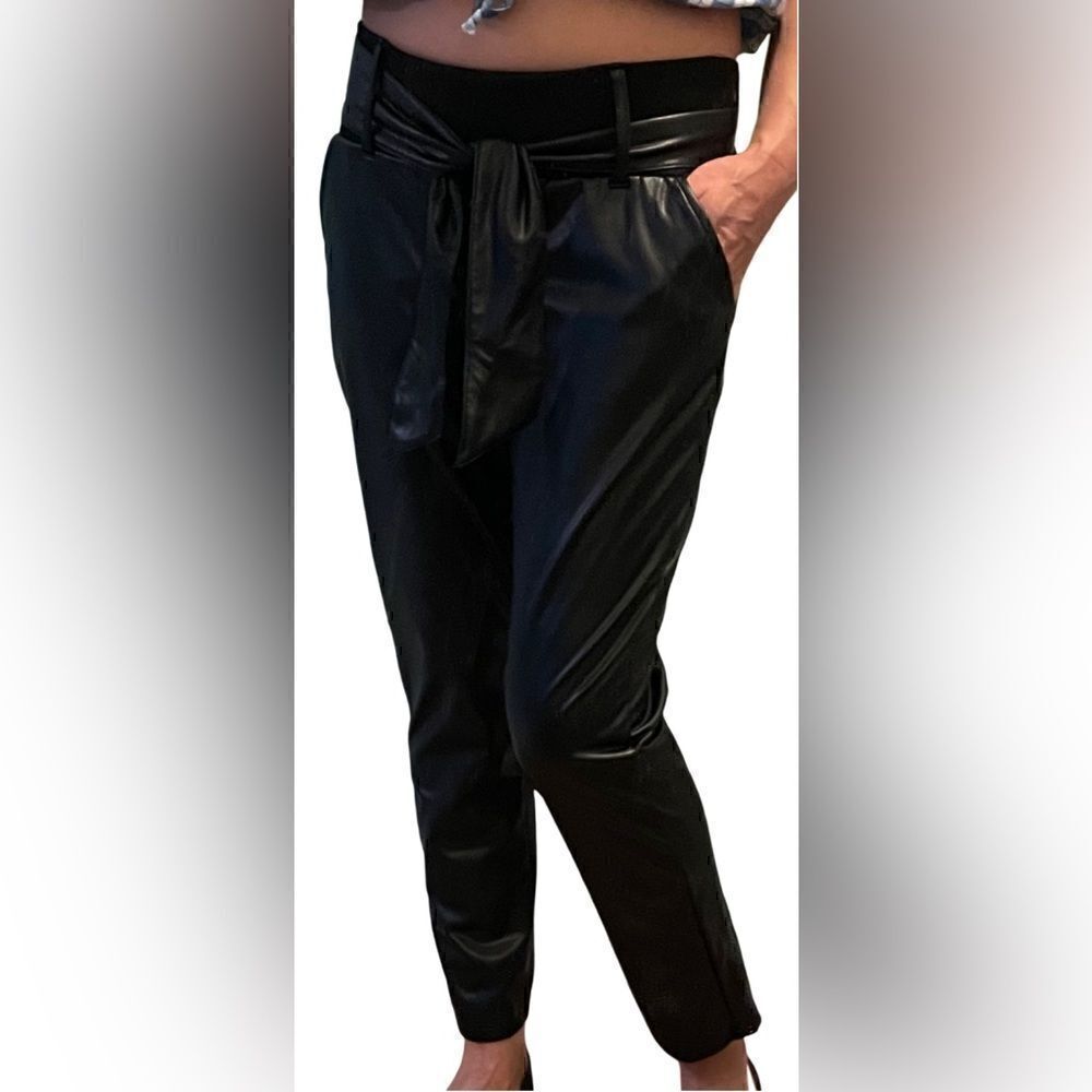 faux leather pant 